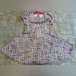 4, Janie and Jack Pink and Purple Tweed Dress